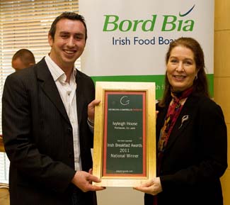 Irish Breakfast Awards 2011 - National Winner - Ivyleigh House Portlaoise County Laois Ireland